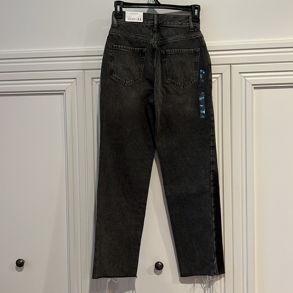 PacSun High Rise Straight Button Fly Jean Dark Shadow Size 22 - Picture 3 of 6